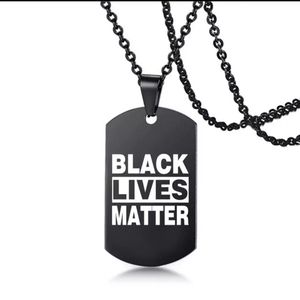 NWT BLACK LIVES MATTER Dog Tag Necklace